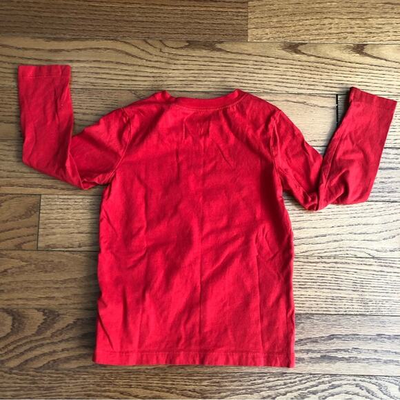 CARTER’S Santa’s Crew Graphic Print Long Sleeve Shirt Red Toddler Boy’s Size 3T - Picture 5 of 6